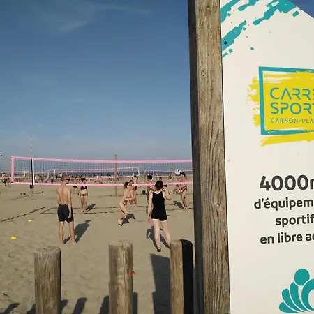 Spacieux 2 Chambres, 4 Personnes, Terrasse Vue Port , Wifi Gratuit Et Parking Prive Gratuit, Lave Linge, Congelateur, Situe Pres De La Plage, Commerces, Marche Et Restaurants Apartmán Carnon-Plage