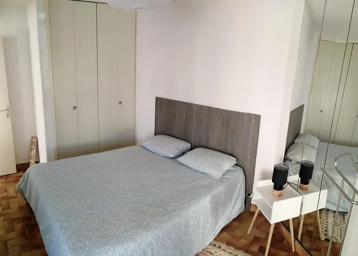 Spacieux 2 Chambres, 4 Personnes, Terrasse Vue Port , Wifi Gratuit Et Parking Prive Gratuit, Lave Linge, Congelateur, Situe Pres De La Plage, Commerces, Marche Et Restaurants