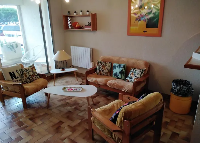 Διαμέρισμα Spacieux 2 Chambres, 4 Personnes, Terrasse Vue Port , Wifi Gratuit Et Parking Prive Gratuit, Lave Linge, Congelateur, Situe Pres De La Plage, Commerces, Marche Et Restaurants *