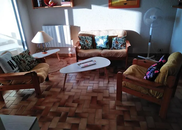 Spacieux 2 Chambres, 4 Personnes, Terrasse Vue Port , Wifi Gratuit Et Parking Prive Gratuit, Lave Linge, Congelateur, Situe Pres De La Plage, Commerces, Marche Et Restaurants