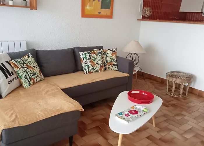 Spacieux 2 Chambres, 4 Personnes, Terrasse Vue Port , Wifi Gratuit Et Parking Prive Gratuit, Lave Linge, Congelateur, Situe Pres De La Plage, Commerces, Marche Et Restaurants Apartman Carnon-Plage